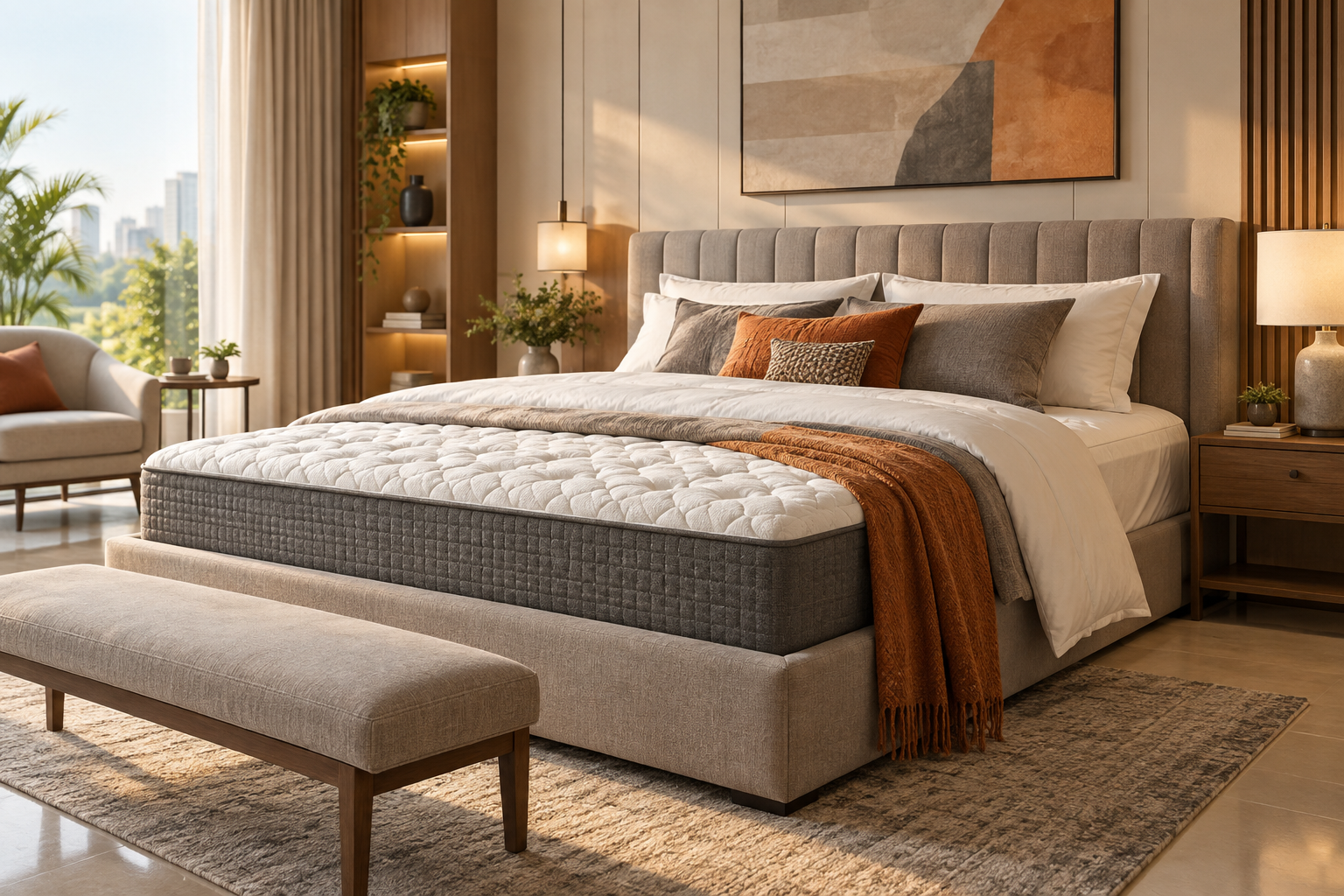 Premium mattress and sleep products featured in the Peps Industries social media marketing case study